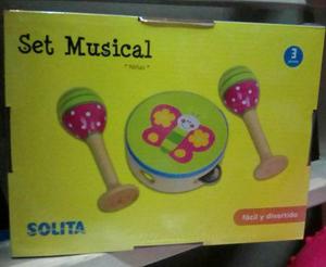 Maracas Y Pandereta De Excelente Calidad Marca Solita