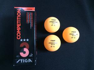Pelota Pin-pong. Competition Stiga 3 Estrellas