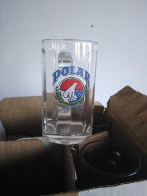 Jarras Y Vasos Cerveceros Polar De Coleccion