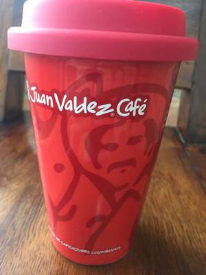 Vaso Taza Juan Valdez Café Original Roja Con Tapa