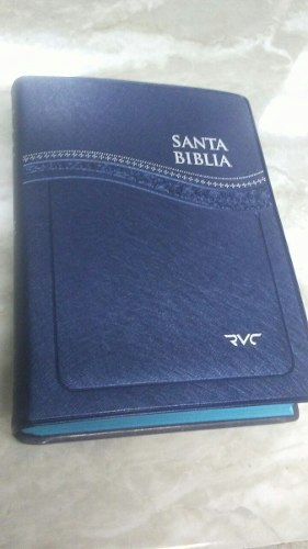Biblia Reina Valera Contemporanea Canto Azul. Letras Rojas