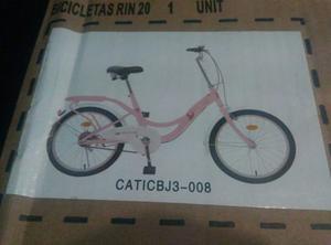 Bicicleta Rin 20 Color Rosado