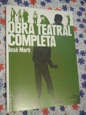 Libro Obra Teatral De José Martí