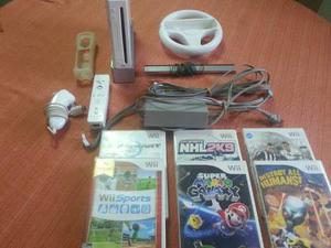 Nintendo Wii Con Juegos Y Accesorios