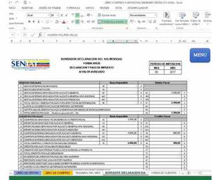 Programa Declaracion Iva +libro Ventas +libro Compras Excel