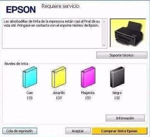 Reset De Almohadillas Epson T22