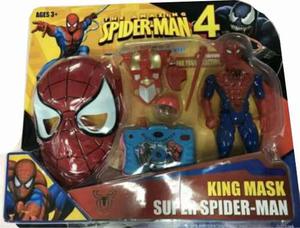 Set Muñeco Spiderman Con Camara Y Mascara Combo