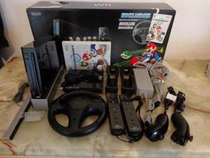 Wii Nintendo Consola Slim Negra Edicion Especial