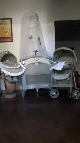 Corral Coche Y Porta Bebe Marca Graco