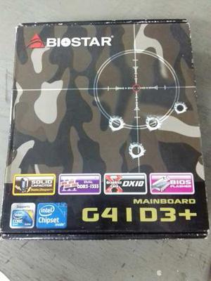 Tarjeta Madre Biostar G41d3+ Ddr2 Socket 775 Nueva