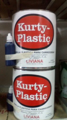 Masilla Plástica Kurty Plastic Galón Y Catalizador