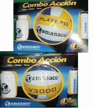 Set Voleibol Playero Tamanaco Con Inflador Y Cooler
