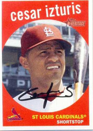 Barajita Cesar Izturis Cardinals Autograph Heritage 