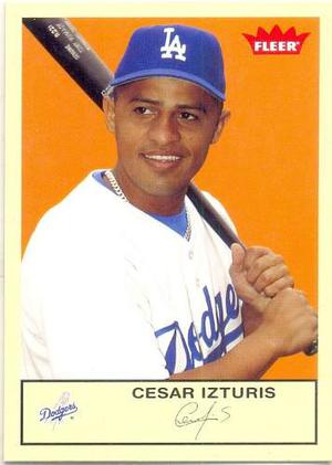 Barajita Cesar Izturis Dodgers Fleer 
