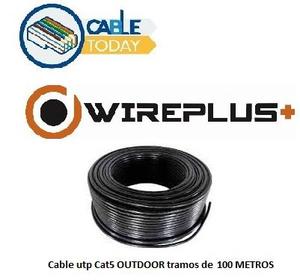 Cable Utp Cat 5 Outdoor 100 Mts Ideal Cctv Y Redes Wireplus+
