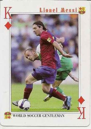 Lionel Messi Barcelona Playing Card.