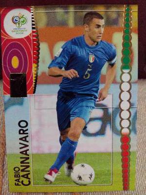 Tarjeta Fabio Cannavaro Italia Trading Cards Alemania 