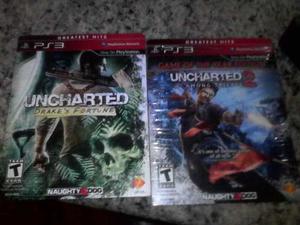 Pack De Uncharted 1 Y 2 Para Ps3 (poco Uso)