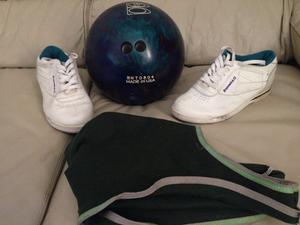 Bola Pelota De Bowling, Zapatos Y Bolso