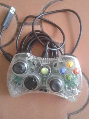 Control Para Xbox 360 Alambrico Transparente