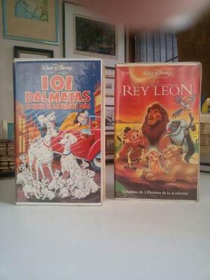 Vhs Disney Originales: 101 Dalmatas Y El Rey León Vol. 1