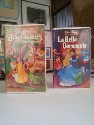 Vhs Disney Originales: Blanca Nieves Y La Bella Durmiente