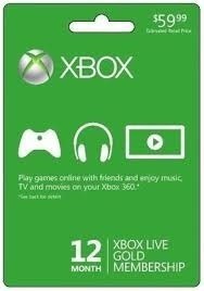 Xbox Live Gold 12 Meses (codigo) Entrega Inmediata Oferta!!