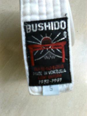 Cinturon Marca Bushido Color Blanco