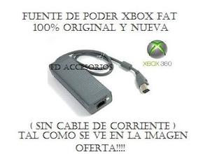 Fuente De Poder Xbox 360 Nueva (sin Cable De Corriente) Fat