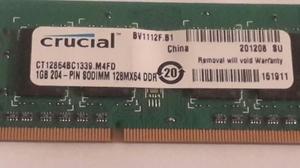 Memoria Ram 1gb Crucial Ddr3 Compatible Con Canaima Y Minis