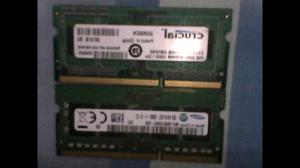 Tajetas Ram Ddr3 2 Gb Samgsung Y Crucial En Perfecto Estado