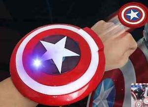 Escudo Capitán América Con Luz, Sonidos Y Lanzador
