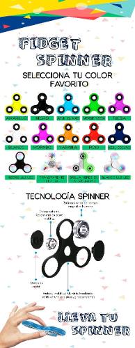 Fidget Spinner Anti Estres Serie Colores 12 Und. Docena