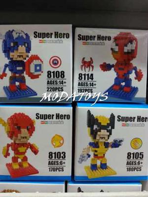 Figuras Lego Avenger Hulk Batman Thor Iron Man Flash Iblocks