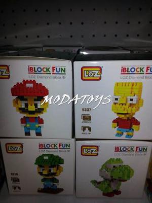 Figuras Lego Mario Bros Luigi Yoshi Bart Simpson Iblocks
