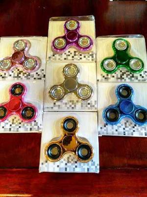 Juguetes Finger Spinner Metalizados, De 5 Puntas Y Con Rolin