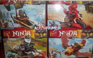 Legos Ninjago 6cm Con Nave +40 Pzas Modatoys
