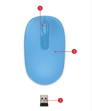 Mouse Inalambrico Microsoft  Azul Nuevo
