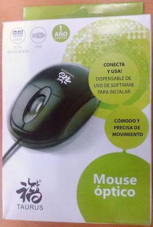Mouse Taurus Optico Usb Para Pc Y Laptop