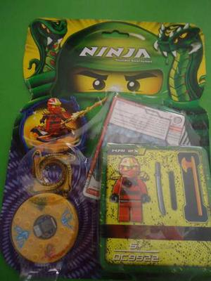 Ninjago Kai 2x Minifigura 5 Cartas Spinners