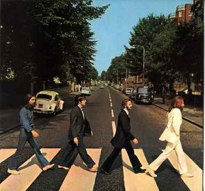 Afiche Foto De The Beatles En Vinil Autoadhesivo 60 X 40cm