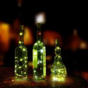 Corcho Decorativo Luz Led Para Botellas A Prueba De Agua