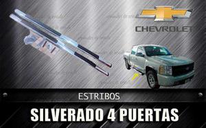 Estribos Para Chevrolet Silvarado Doble Cabina (par)
