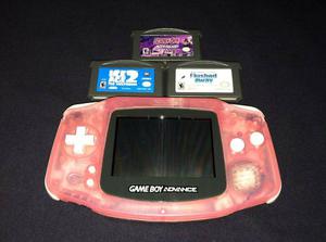 Game Boy Advance Fucsia + 3 Juegos