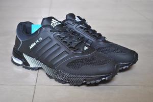 Kp3 Zapatos adidas Marathon Negros Para Caballeros