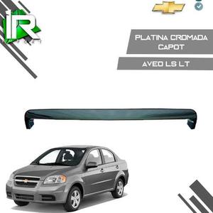 Platina Cromada De Capot Chevrolet Aveo Ls Lt 