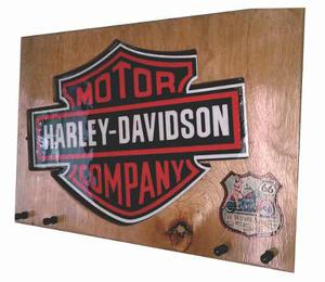 Porta Llaves Harley Davidson De Pared Dia Del Padre