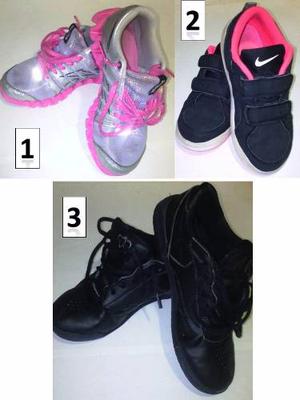 Zapatos Usado Nike, Reebok, Floricienta Pequeño Negociable