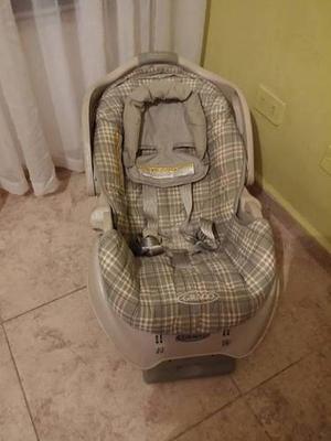 Porta Bebe Silla Carro Para Bebe Graco Con Base Como Nueva