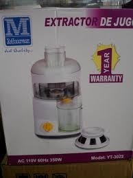 Extractor De Jugos Frutas Y Vegetales Murex 350 Watt 2 Veloc